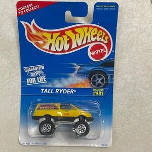 Hot Wheels Tall Ryder Yellow Toy Car
